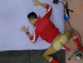 有趣的亚洲同性恋性爱与红假阳具和屁股手机 gay porn chinese feet