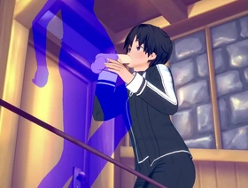 亚洲twink kirito给吹口交带有剑术的口交在线yaoi gay porn chinese big cock