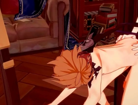 Genshin Impact Yaoi：Zhongli和Tartaglia在蒸蒸日上 gay porn korean ass