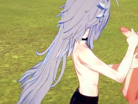 Genshin Impact Yaoi：Diluc的感性打手枪和无鞍肛门 korean gay porn sauna